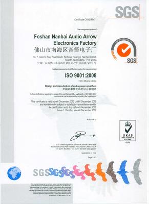 ISO9001：2008证书